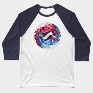 Yin-Yang Dragons: Opposites attract Baseball T-Shirt